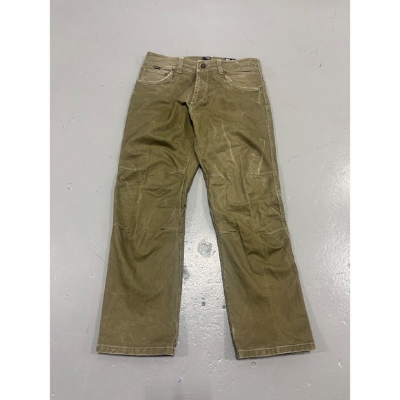 Kuhl Other - Kuhl Rydr Mens 33x30 Olive Green Canvas Articulated Knee Work Hiking Pants